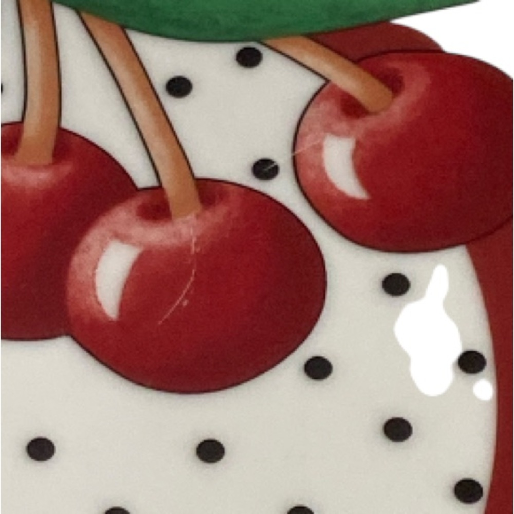 Mary Engelbreit Cherry Polka Dot Dinner Plate - Picture 5 of 5